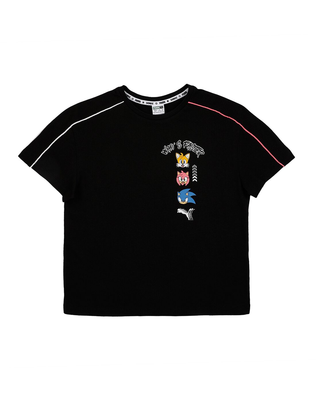 

Puma Girl Cotton Printed T shirt - Black
