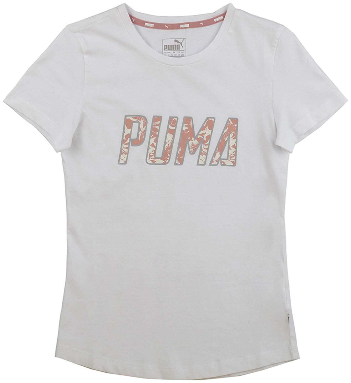 

Puma Girl Cotton Printed T shirt - White