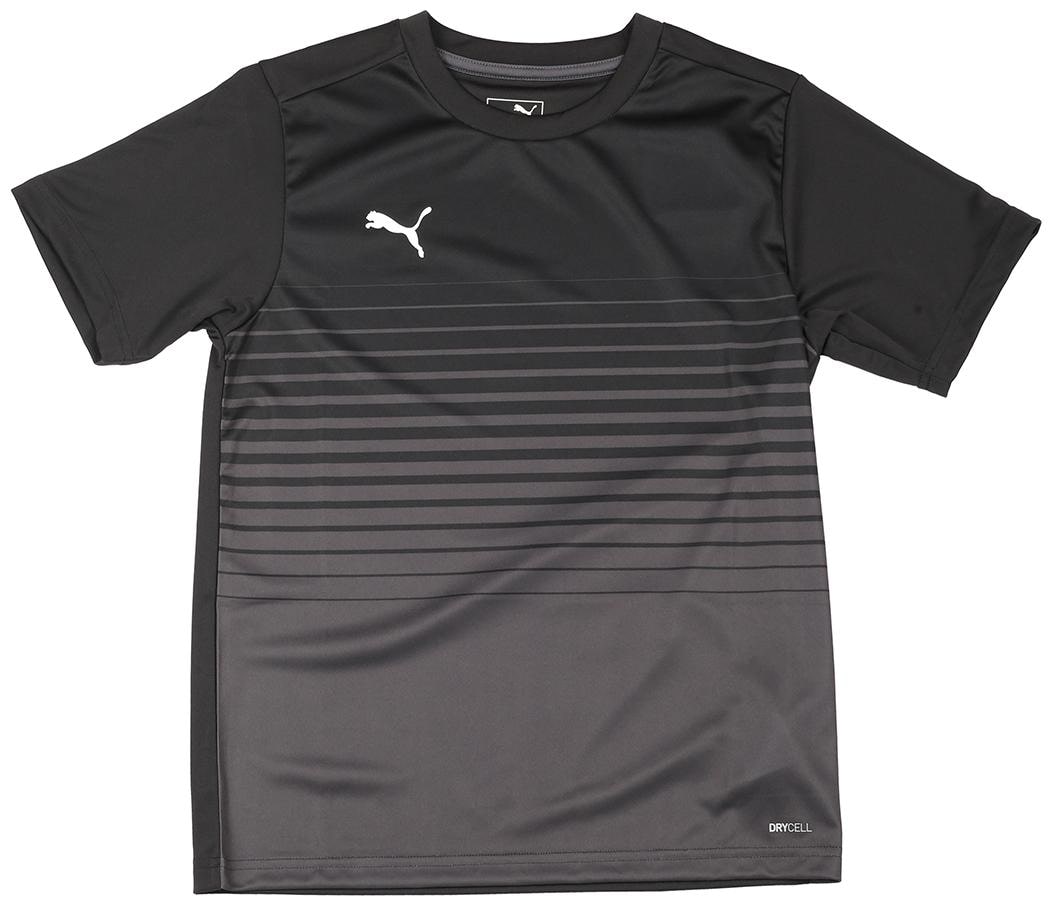 

Puma Boy Polyester Striped T-shirt - Grey