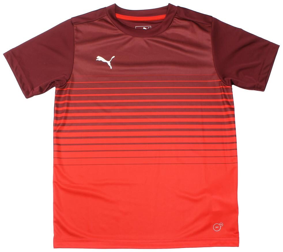 

Puma Boy Polyester Printed T-shirt - Red Maroon