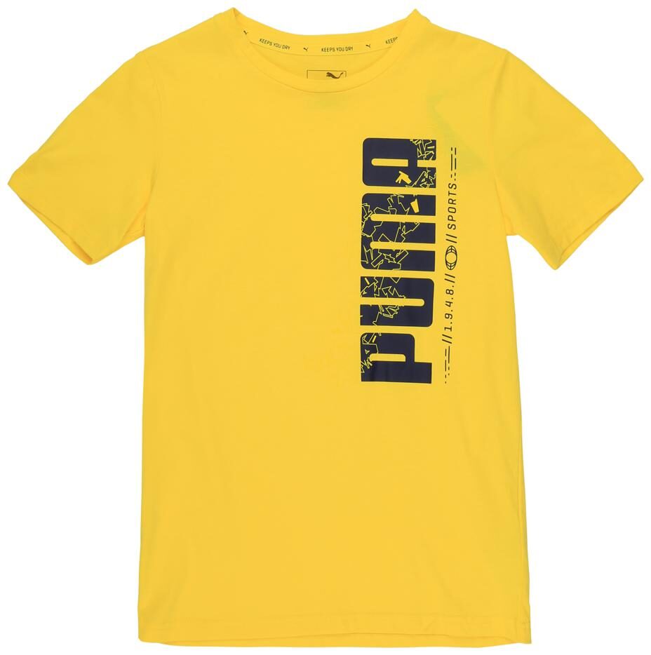 

Puma Boy Cotton Printed T-shirt - Yellow