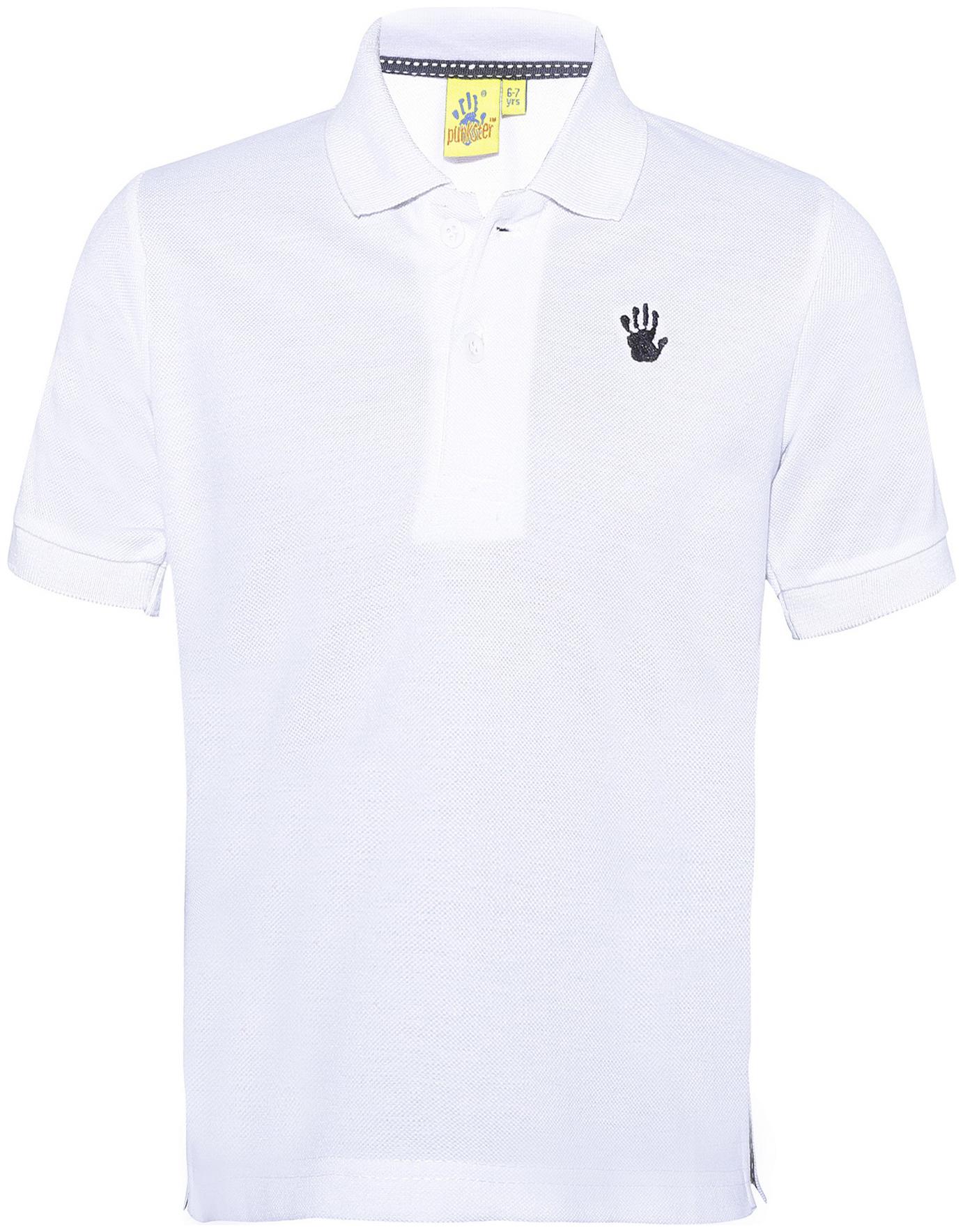 

punkster Boy Cotton Solid T-shirt - White