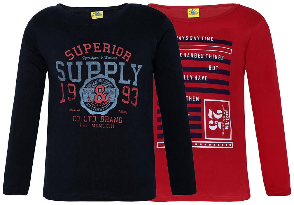 

Punkster Boy Cotton Printed T-shirt - Black Red