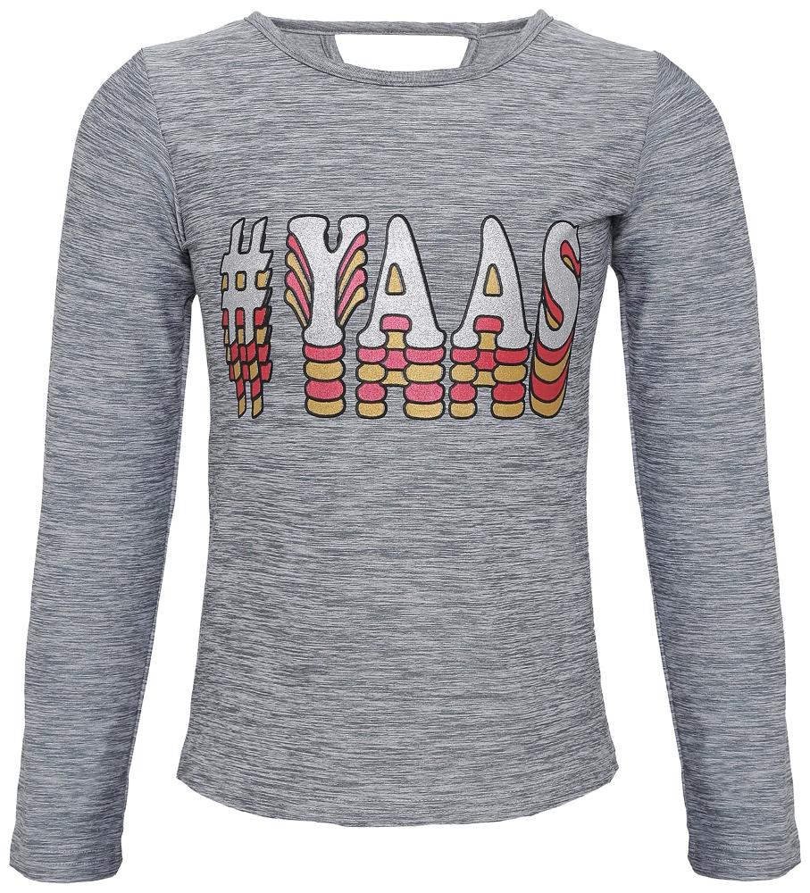 

punkster Girl Cotton Solid Top - Grey
