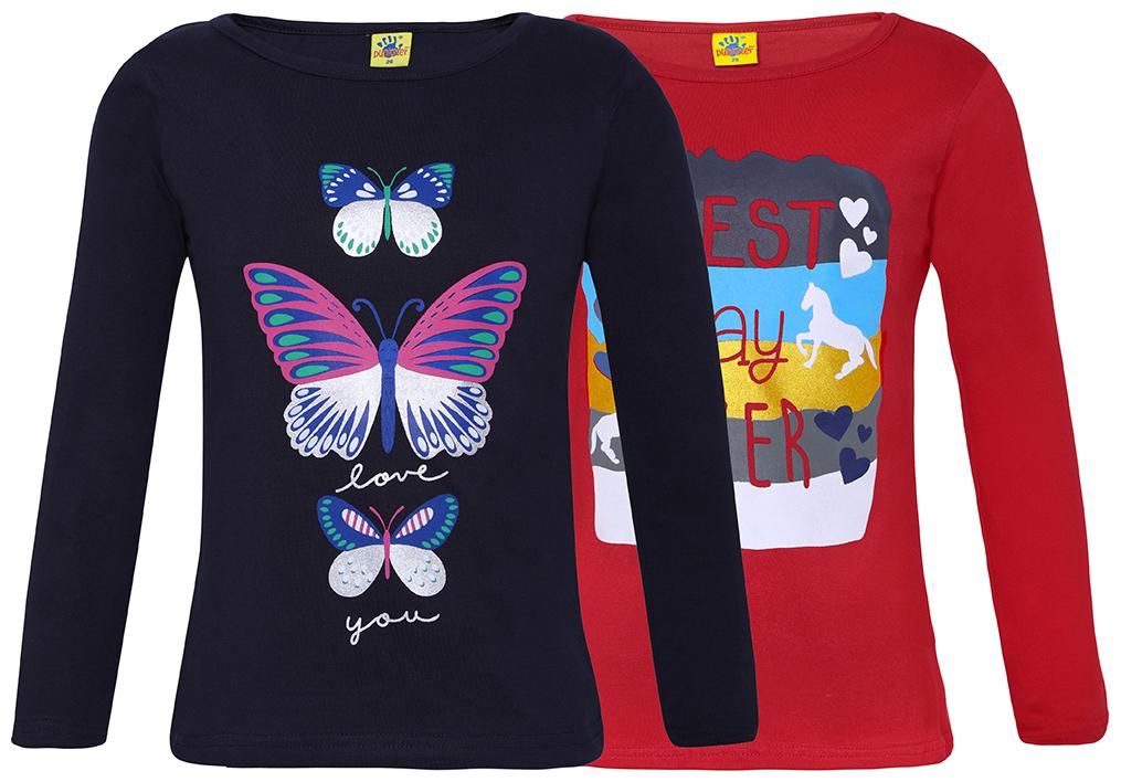 

Punkster Girl Cotton Printed Top - Red Black