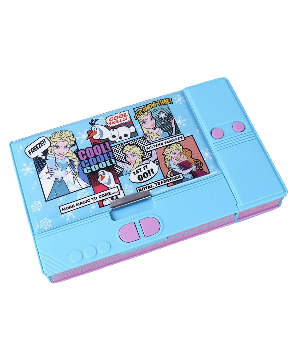 

Qips Disney Frozenart Plastic Pencil Box (Set Of 1 Light Blue)