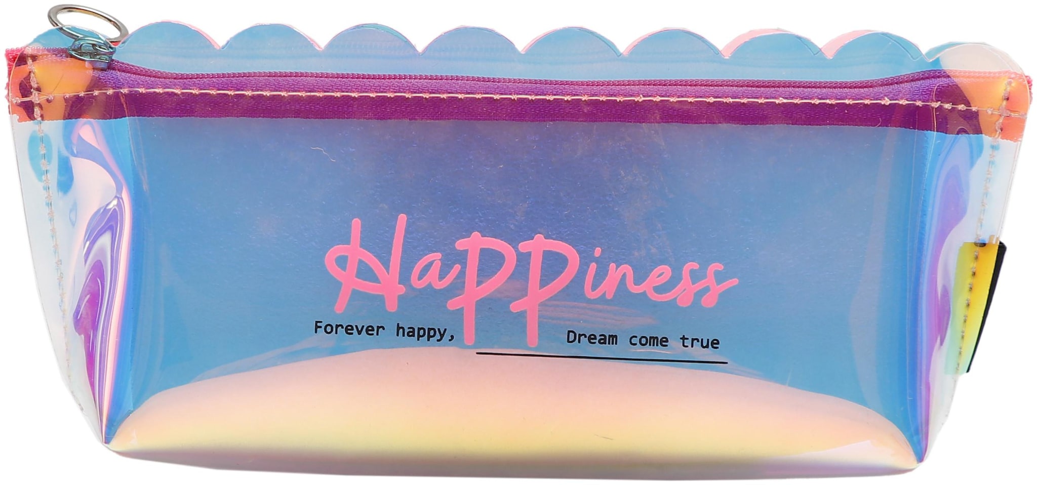 

QIPS Holographic PVC Pencil Pouch Bag Multi Colour