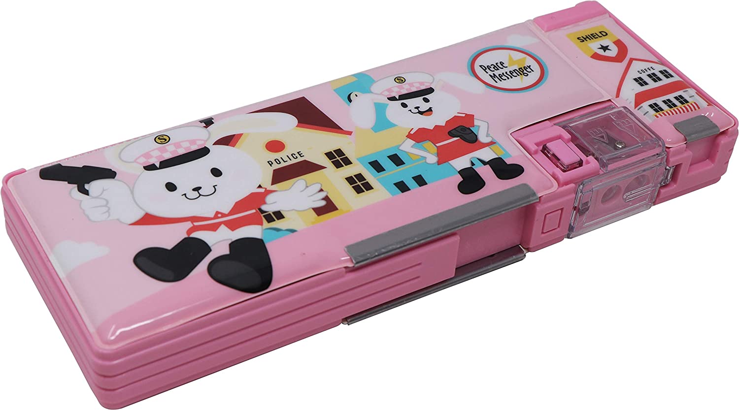 

QIPS Pencil Box Plastic Set of 1 Pink