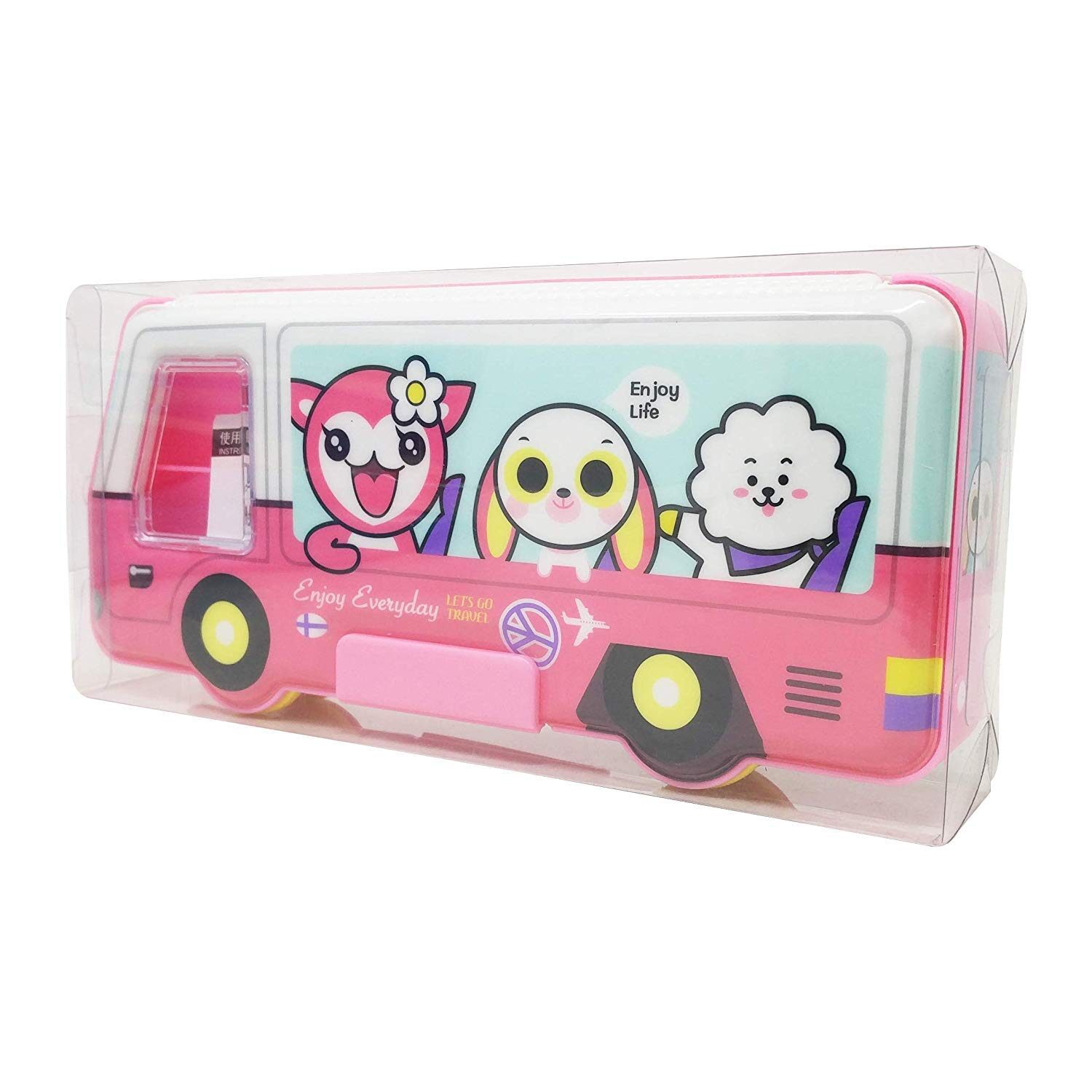 

QIPS Pencil Box Plastic Set of 1 Multi