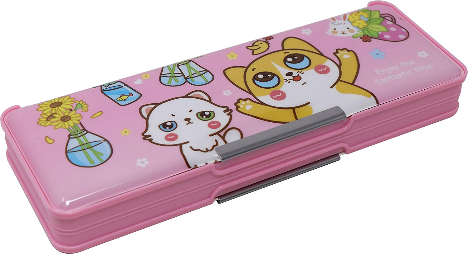 

QIPS Pencil Box Plastic Set of 1 Pink