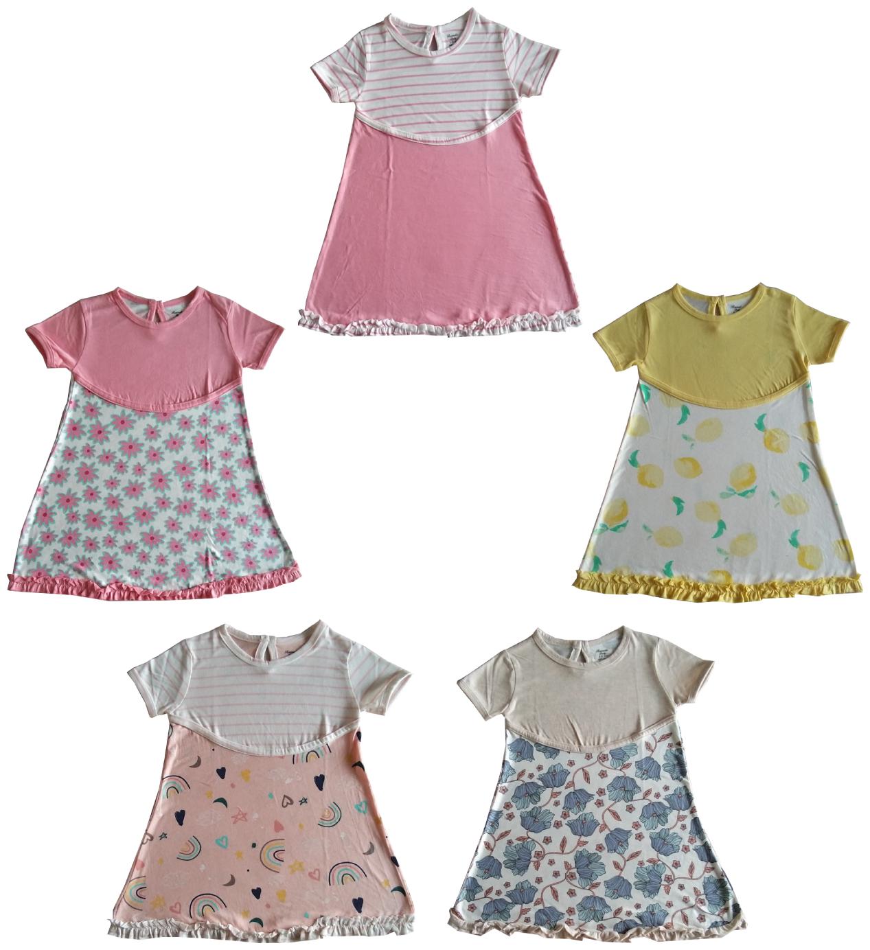 

Ramola Baby girl Cotton Printed Princess frock - Multi