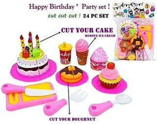Shanaya Birthday Cake Cutting Toy For Kids (Multicolor)
