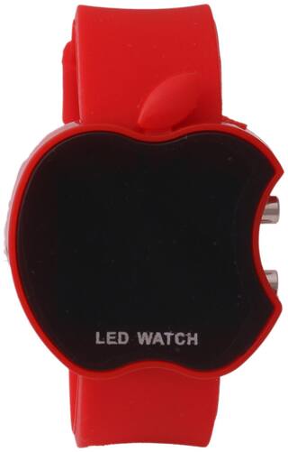 Red Led Apple Shape Watch