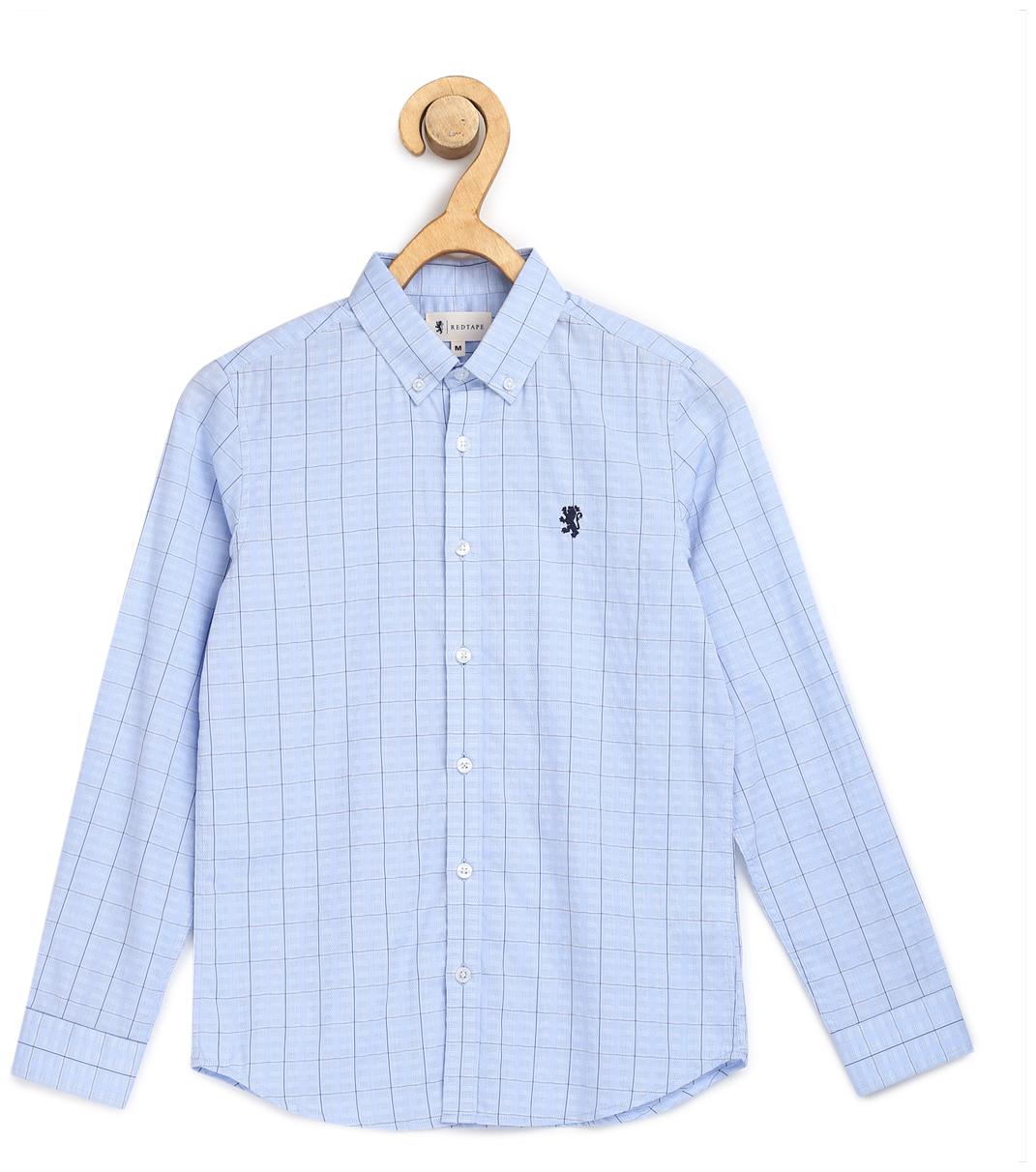 

Red Tape Boy Cotton Checked Shirt Blue