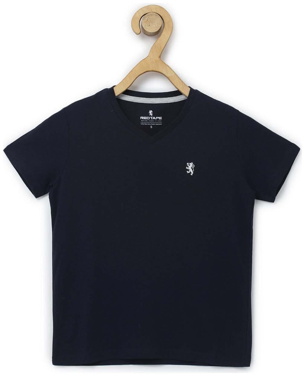 

Red Tape Boy Cotton Solid T-shirt - Blue