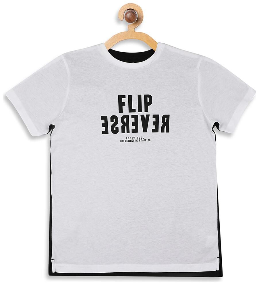 

Red Tape Boy Cotton Printed T-shirt - White