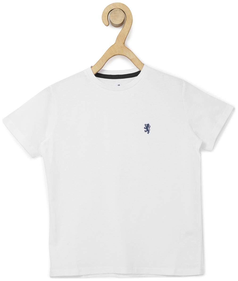 

Red Tape Boy Cotton Solid T-shirt - White