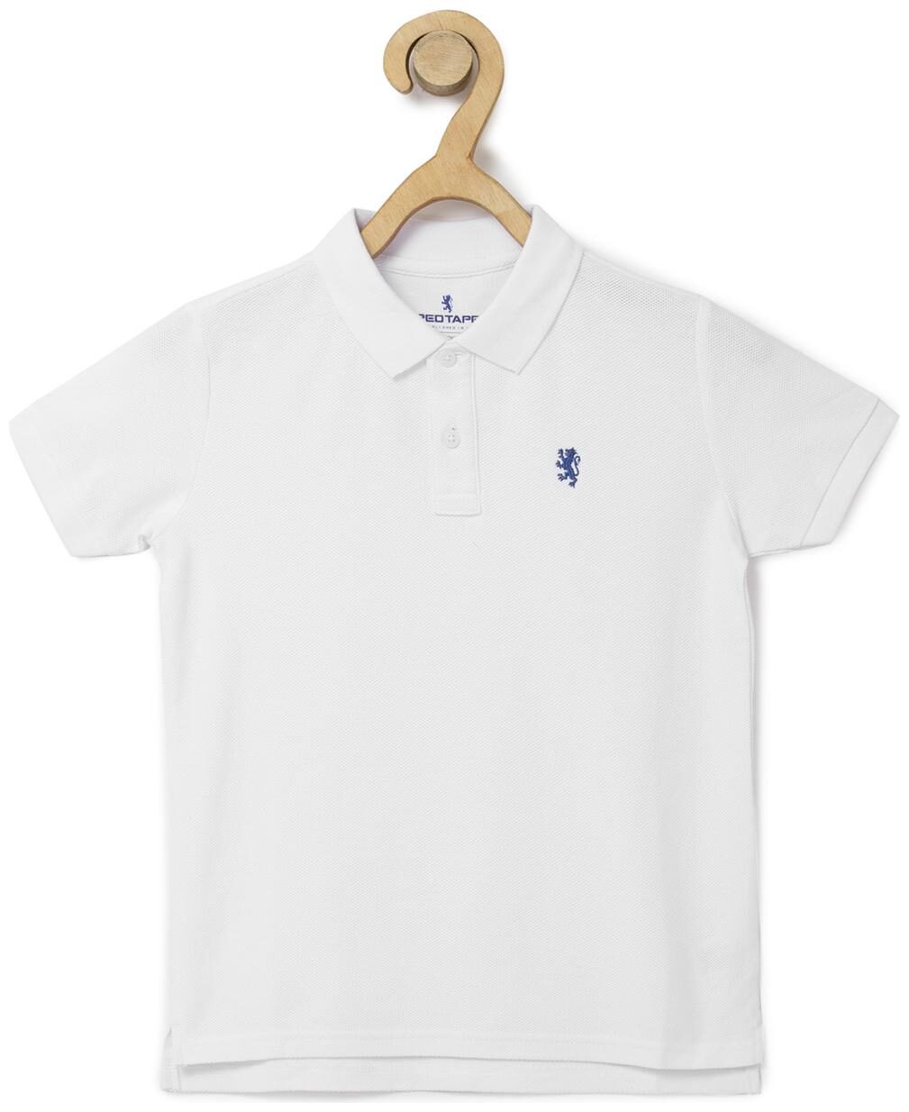 

Red Tape Boy Cotton Solid T-shirt - White