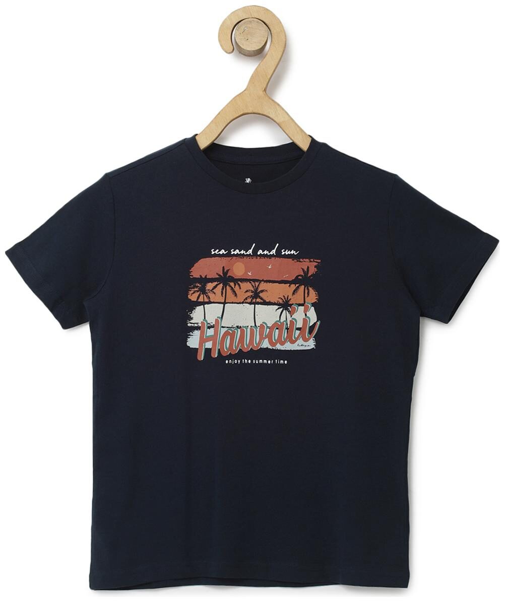 

Red Tape Boy Cotton Printed T-shirt - Blue