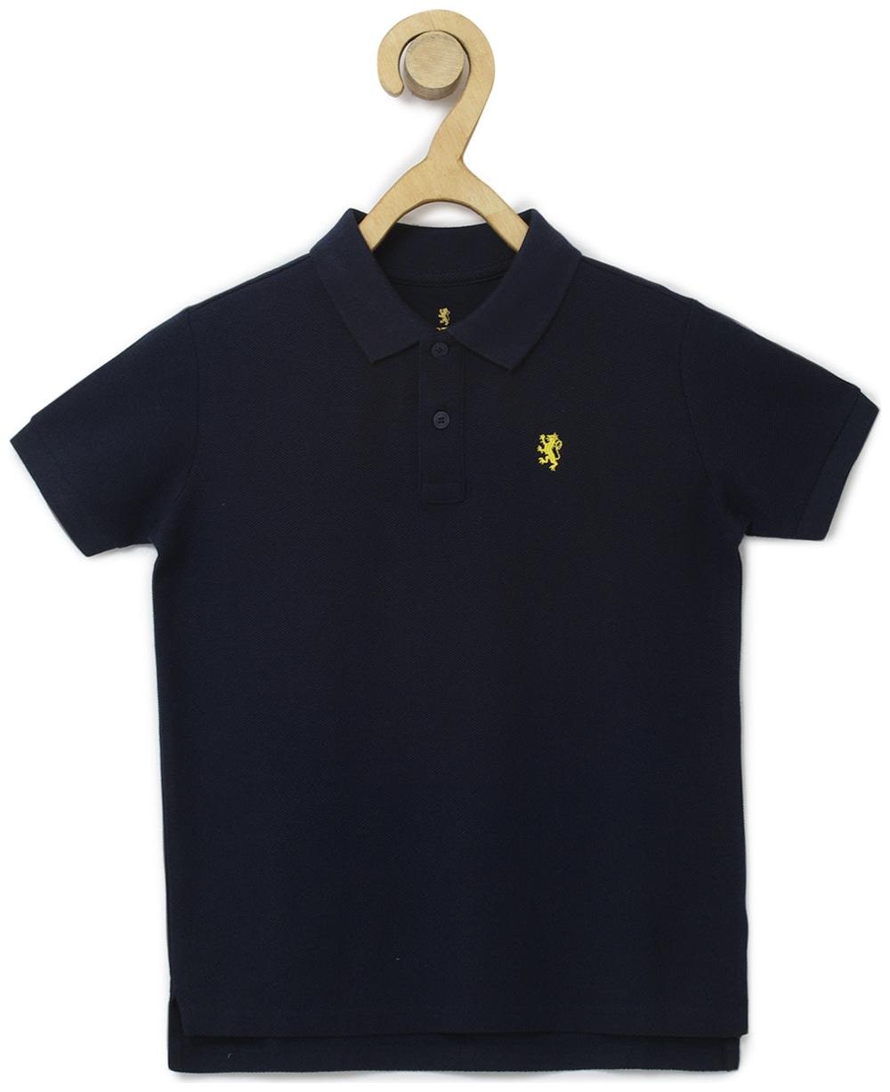 

Red Tape Boy Cotton Solid T-shirt - Blue