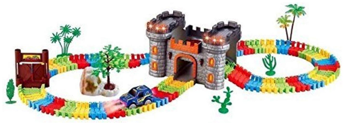 

Retails Magical Track with Glowing Rail and Electric LED Light Car Set - 158 pcs