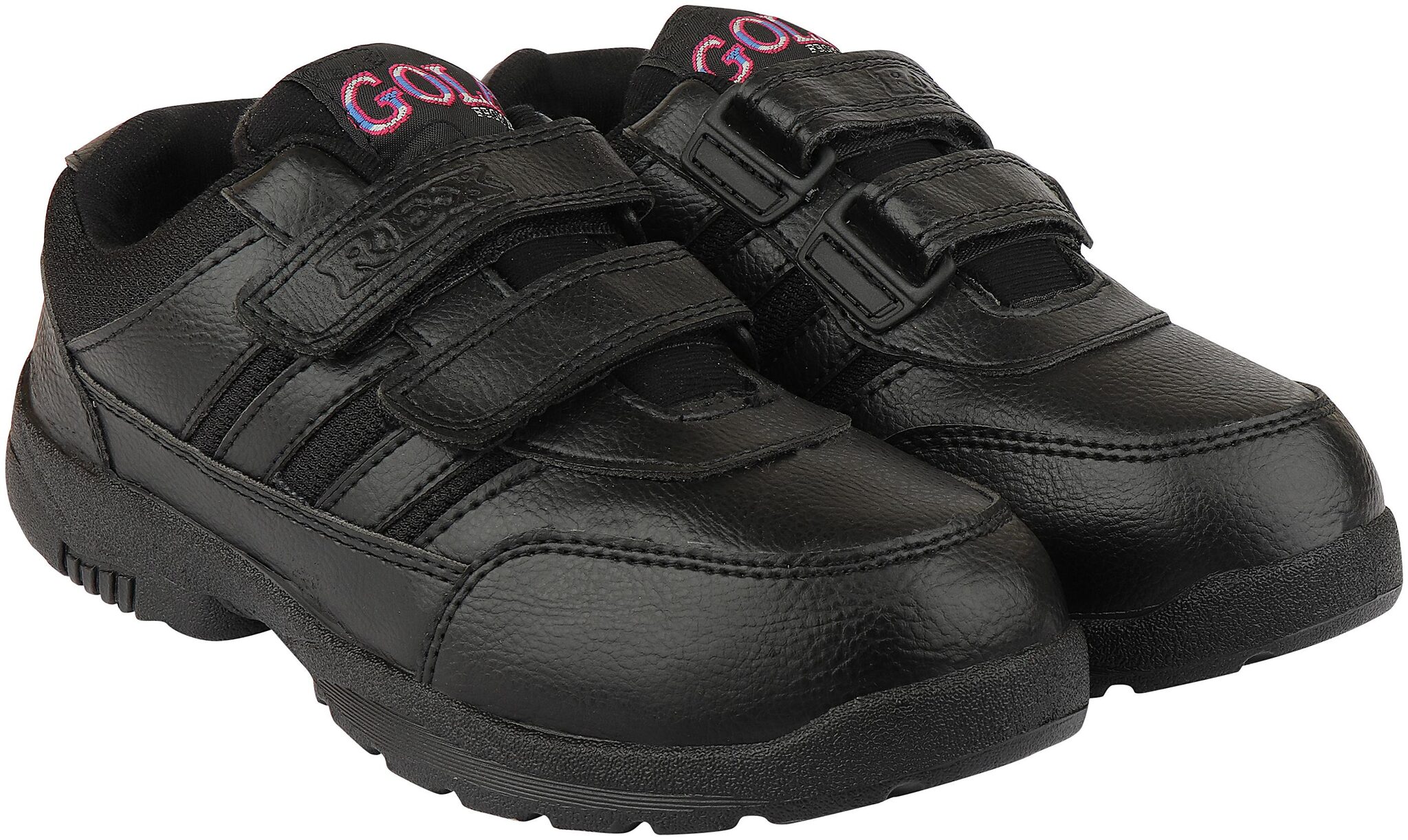 

Rex Black Unisex Kids School Shoes