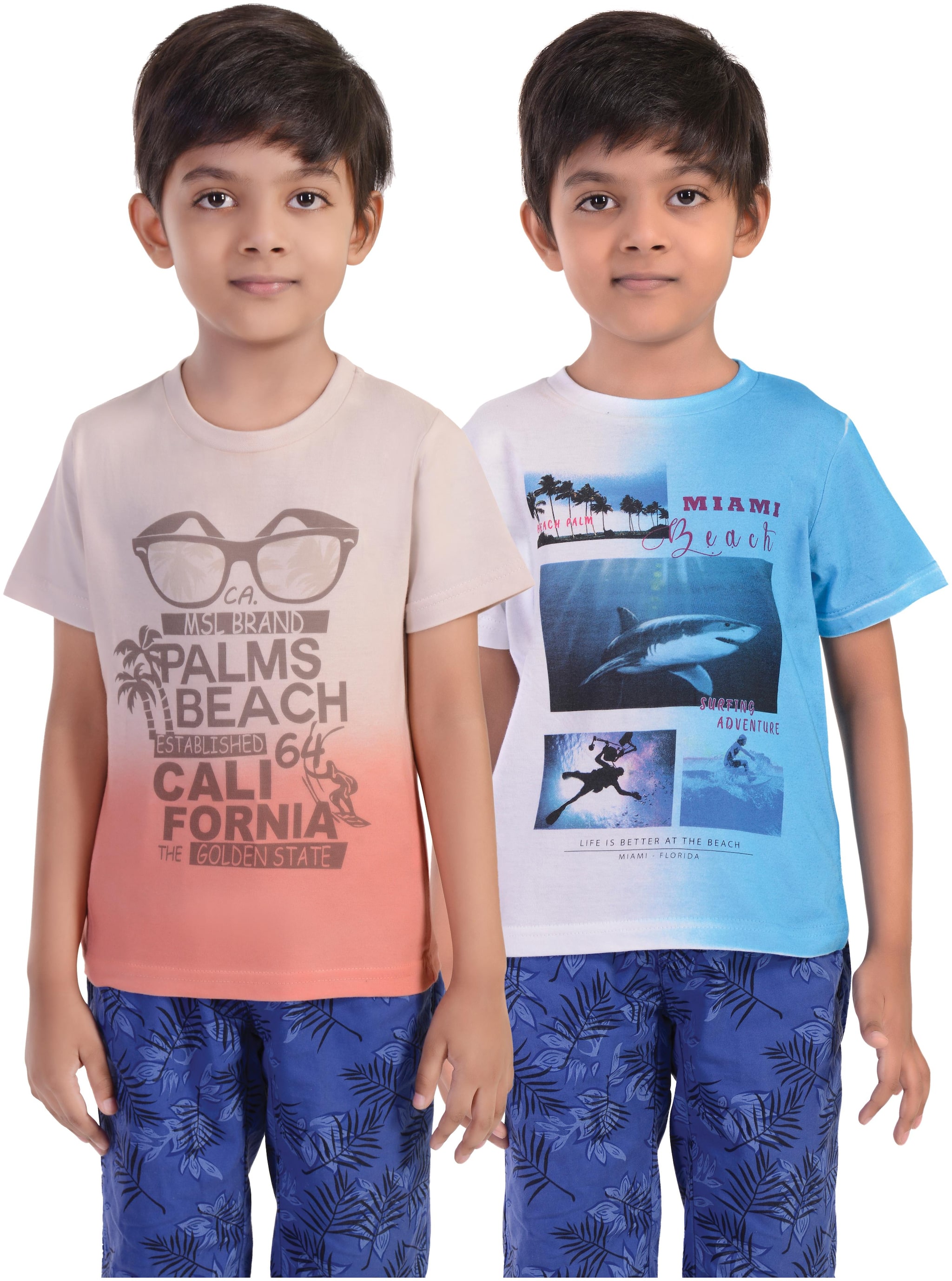 

Rhythm Boy Cotton Tie dye T-shirt - Black Blue