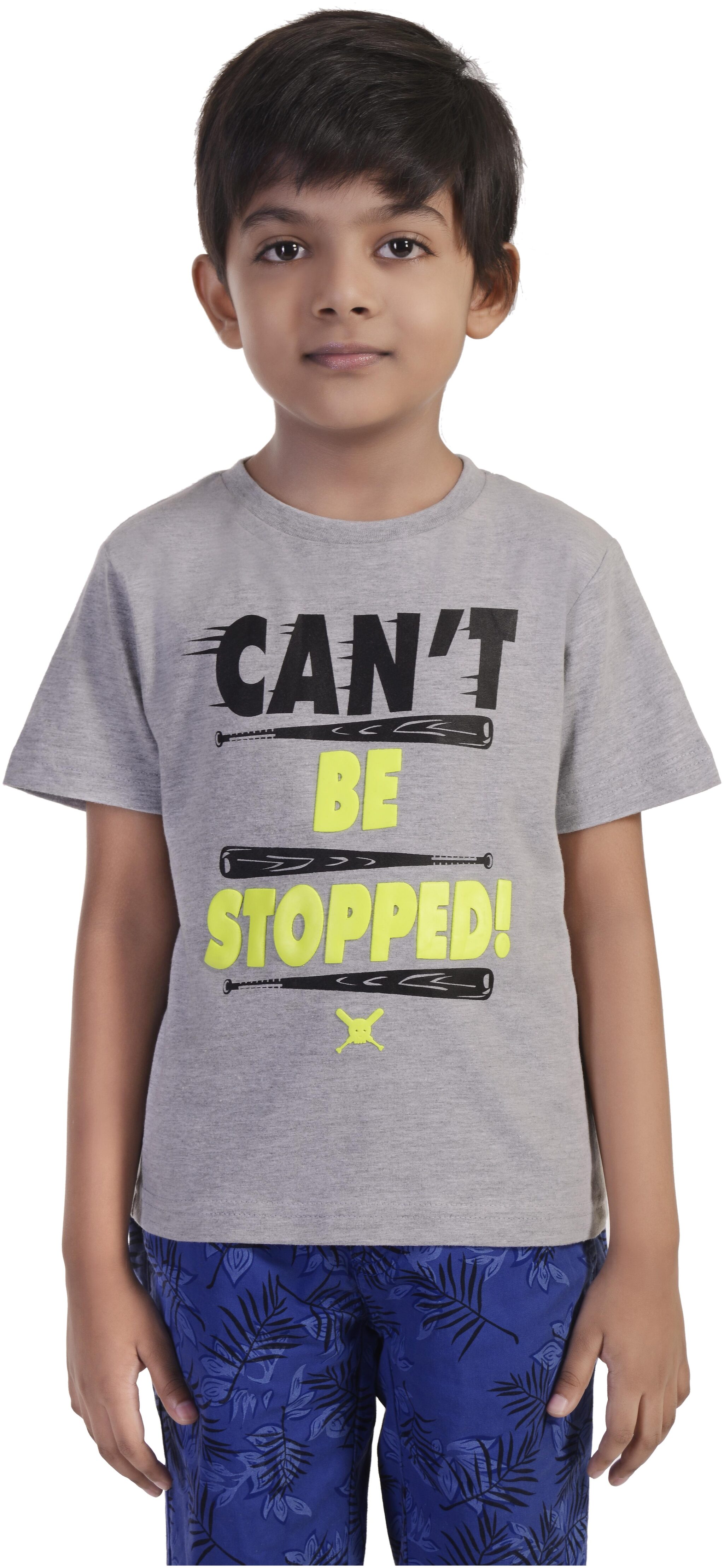 

Rhythm Boy Cotton blend Printed T-shirt - Grey