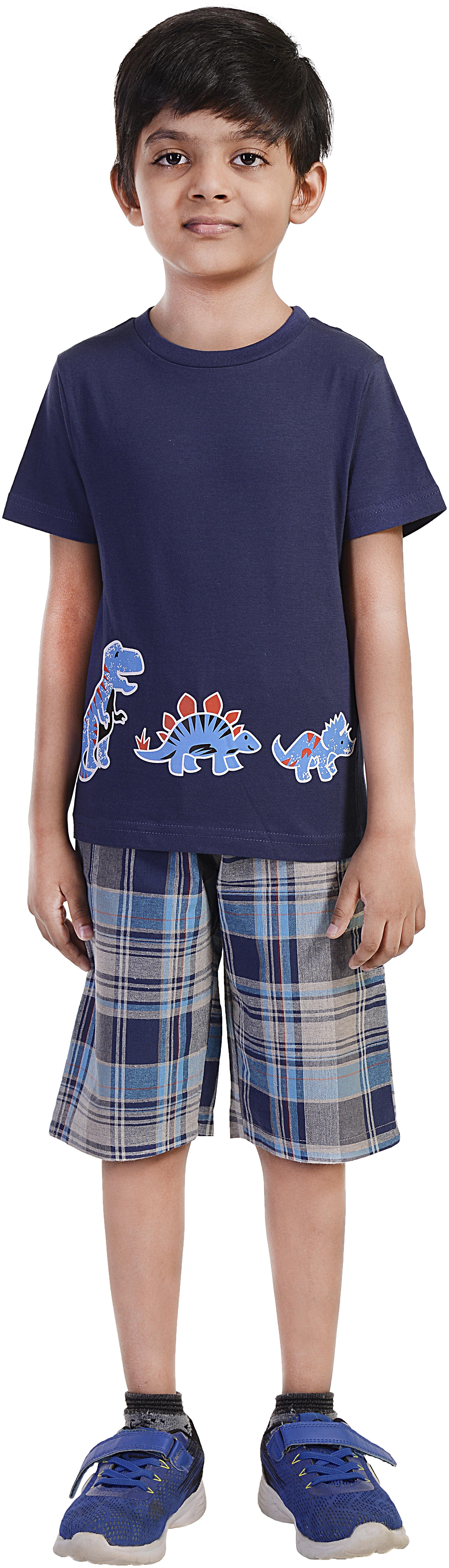 

Rhythm Cotton Printed Top Bottom Set - Blue