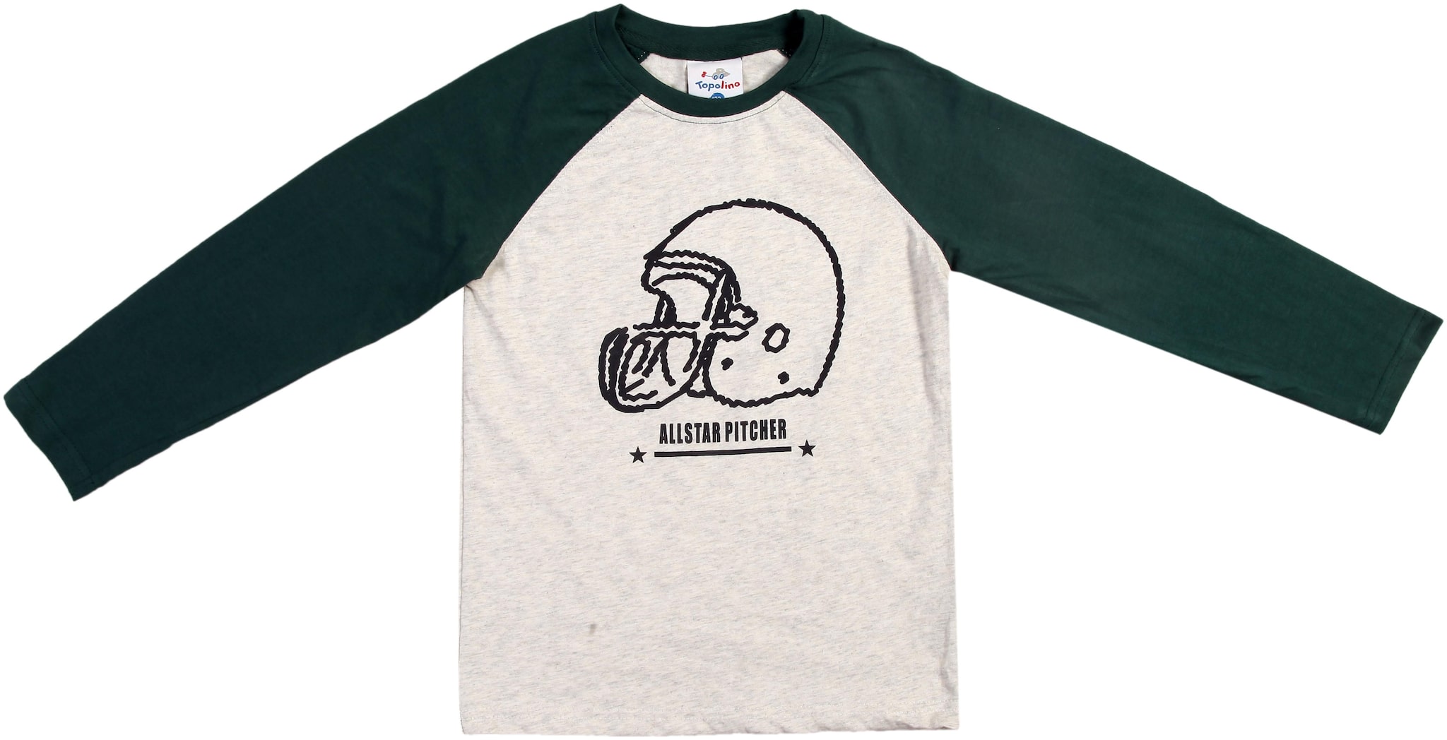 

RJP Girl Cotton Printed T shirt - Grey Green