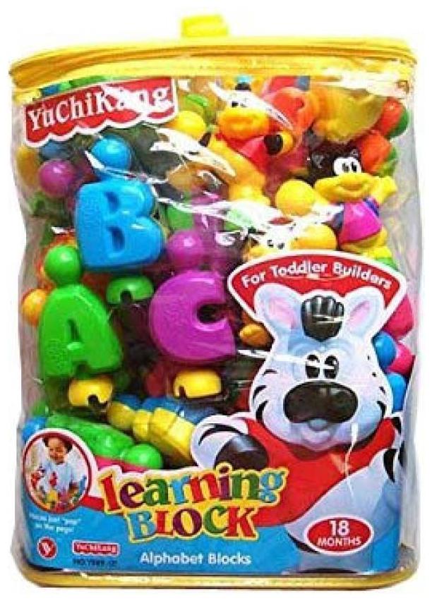 

Sanyal 30 pcs Alphabet Learning Plastic Blocks 3 Figures And Building Surface Luxury Play Set For Kids (Multicolored)