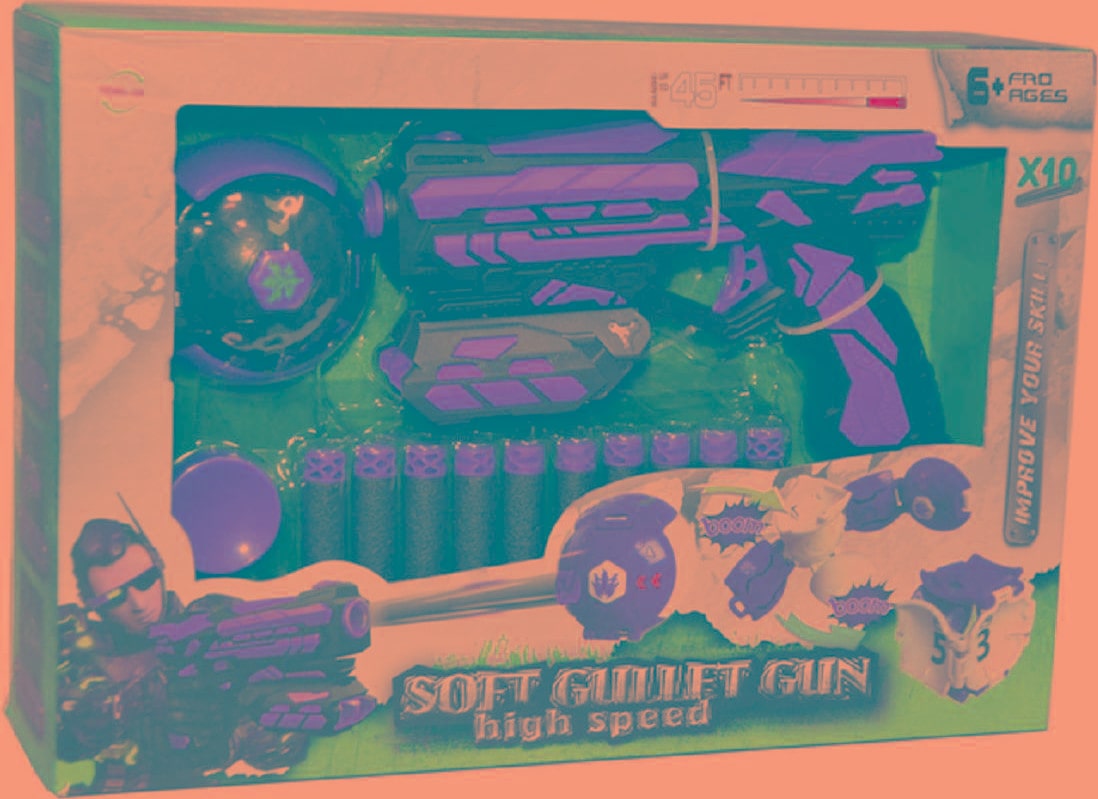 

Sanyal High Speed Soft Bullet Gun Toy with 10 Foam Mini Soft Bullets for Kids (Multicolored)