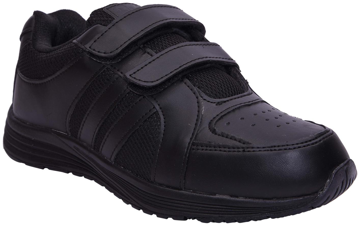 

Twin Birds Black Unisex Kids School Shoes