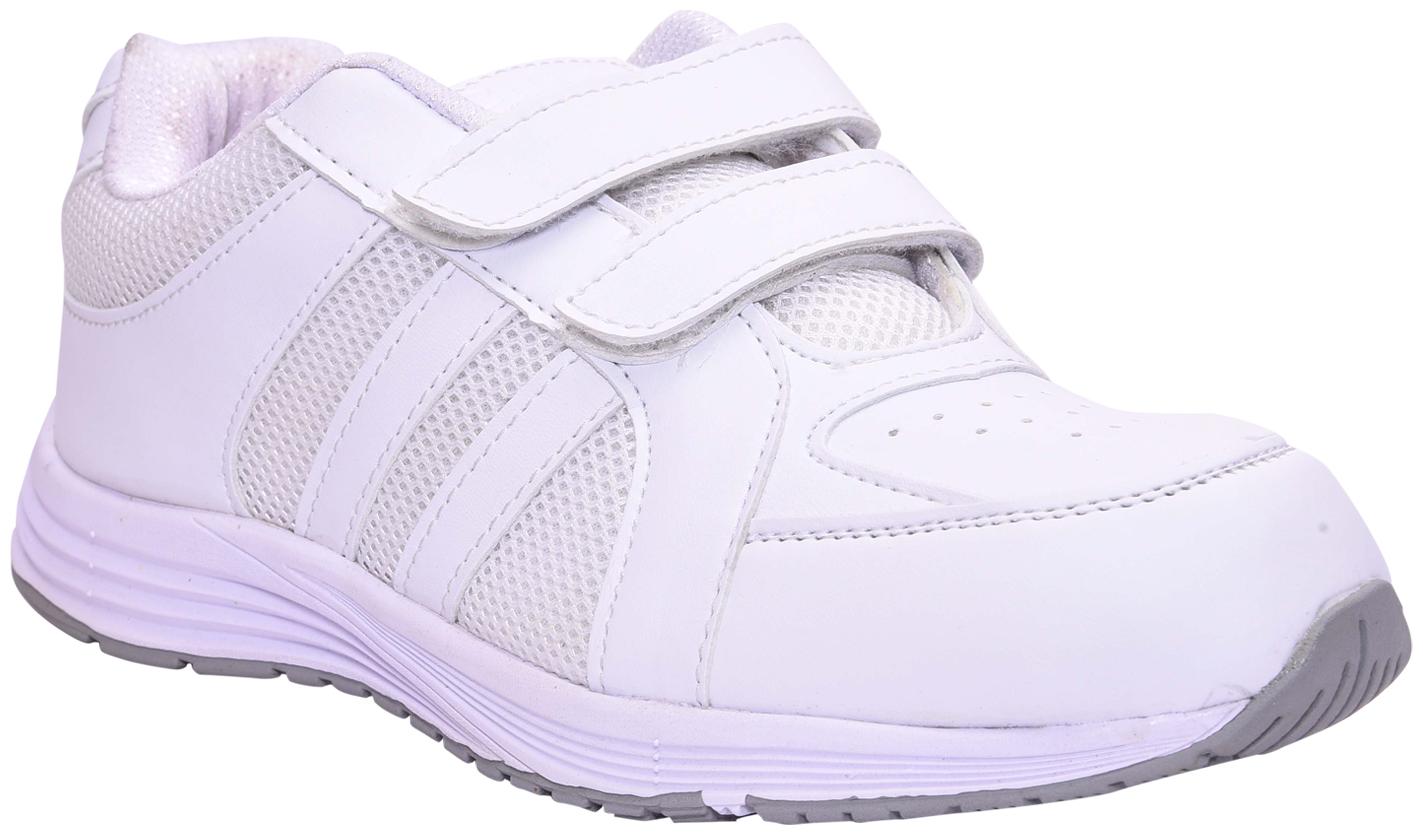 

Twin Birds White Unisex Kids School Shoes