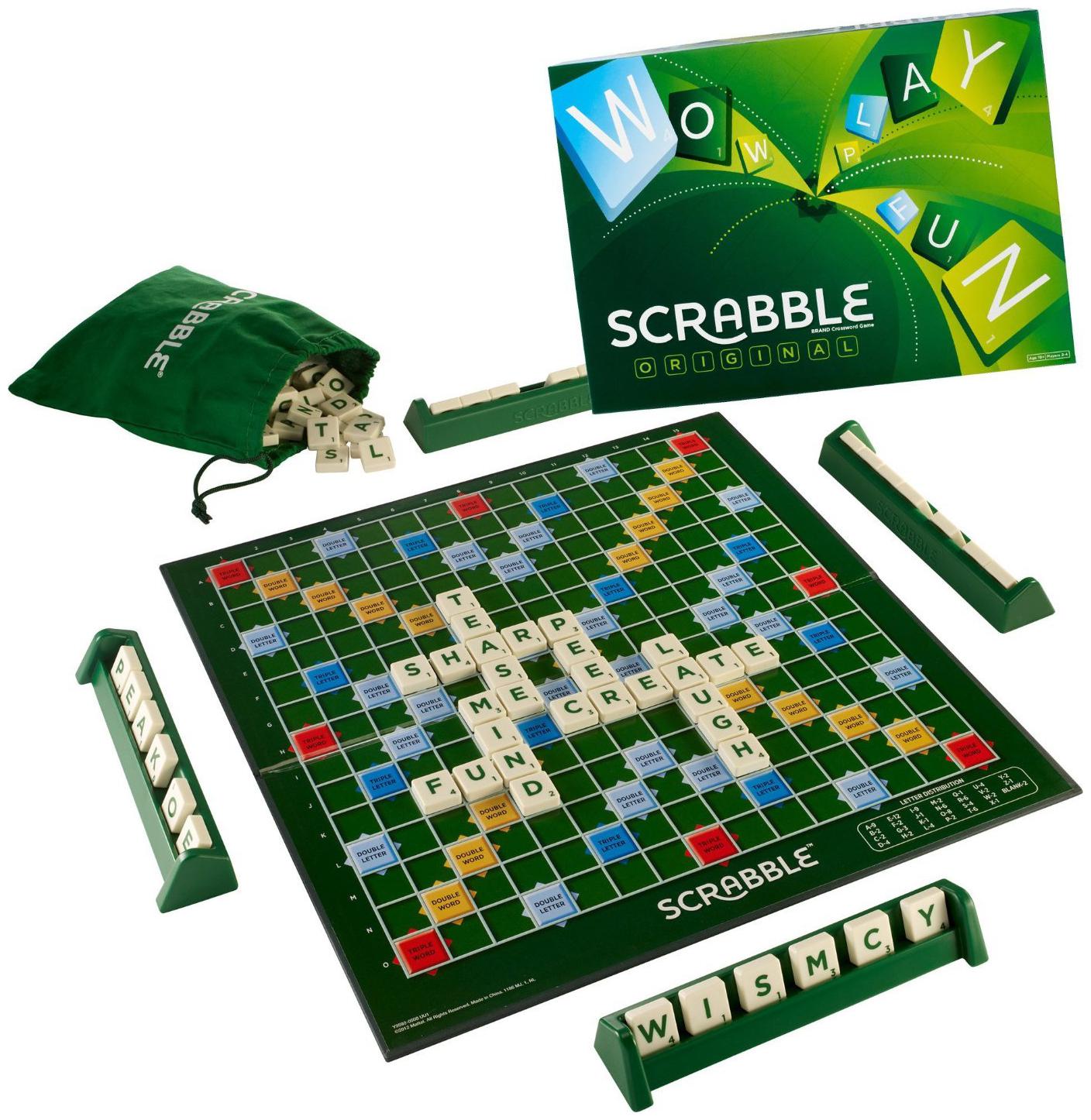 

Scrabble Board Game Multi Color