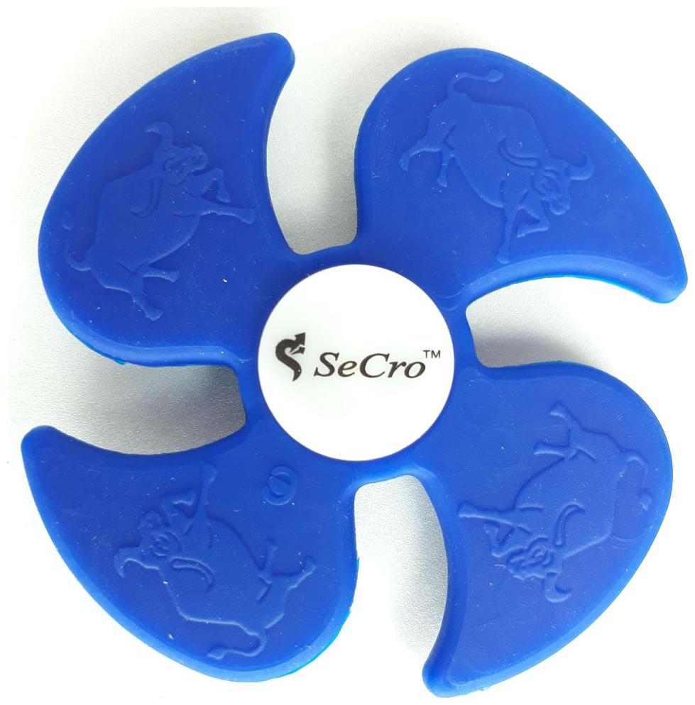 

SeCro Bull Hand Spinner Toy Fidget Spinner Silicone Finger Gyro for Autism ADHD Stress Relieve Toy Blue Color
