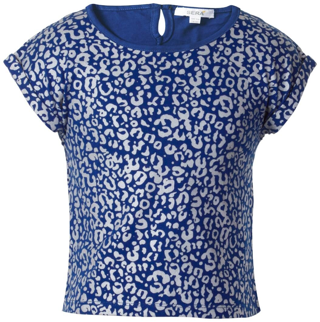 

Sera Girl Cotton Solid T shirt - Blue