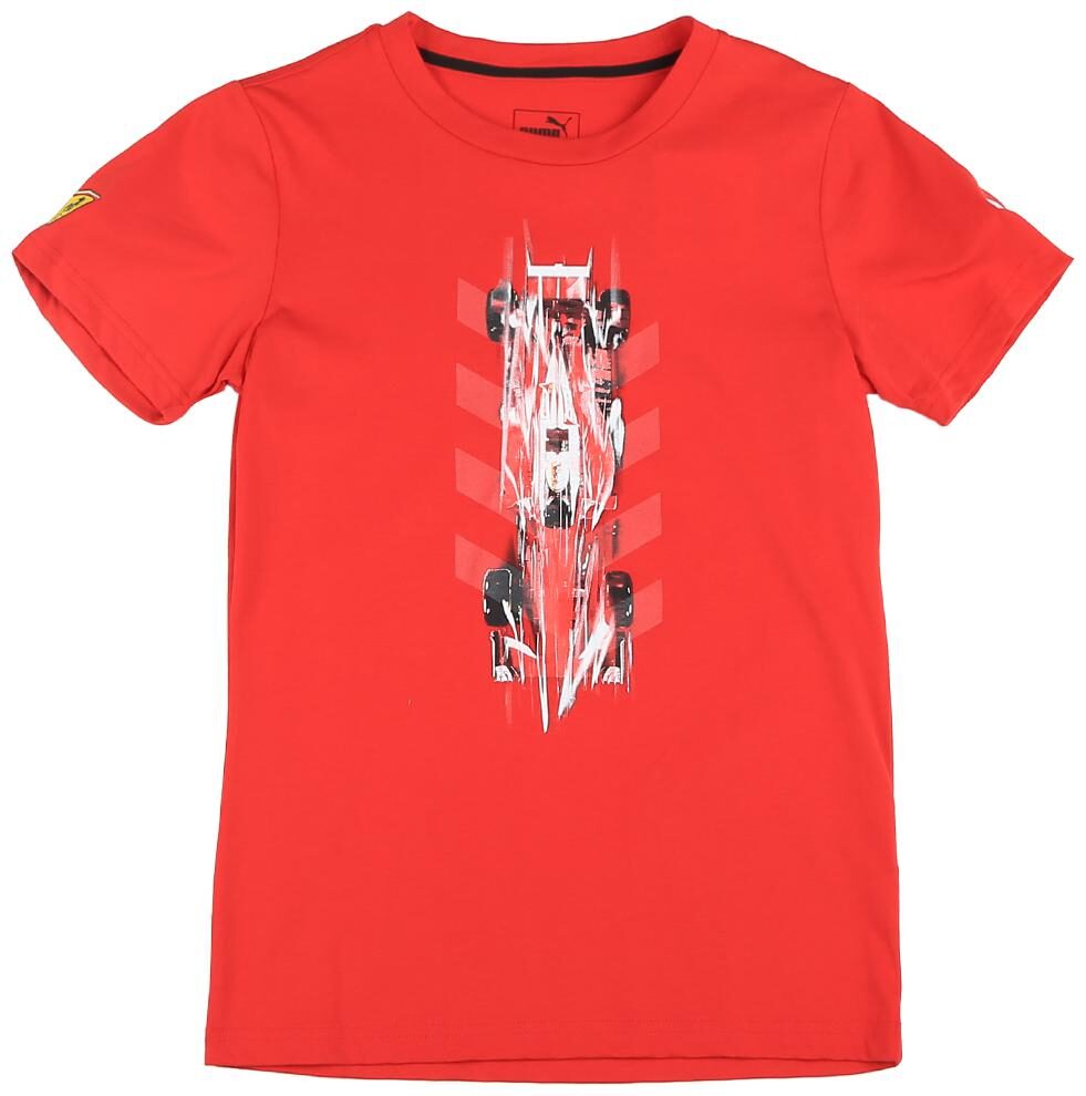 

Puma Boy Cotton Printed T-shirt - Red