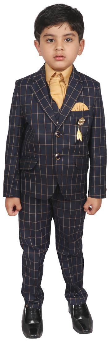 

SG YUVRAJ Coat Pant set For Boys (Blue) (Blue)