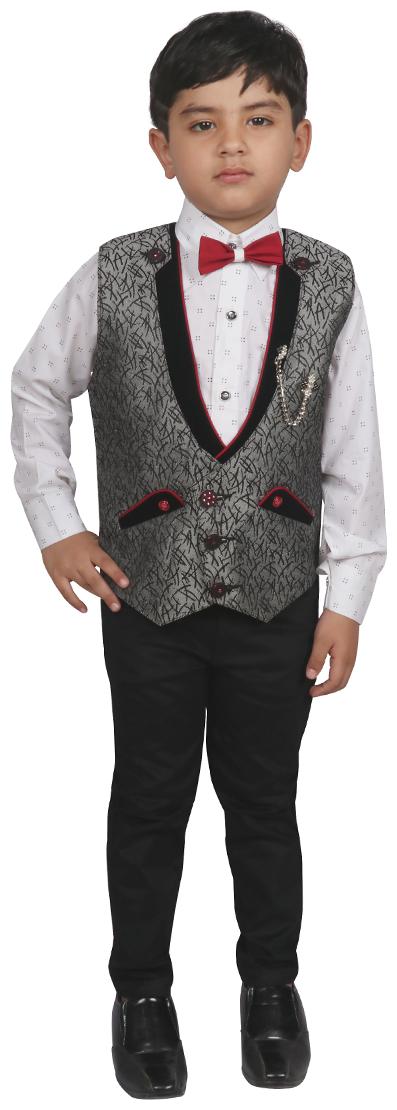 

SG YUVRAJ Coat Pant set For Boys (Multi)