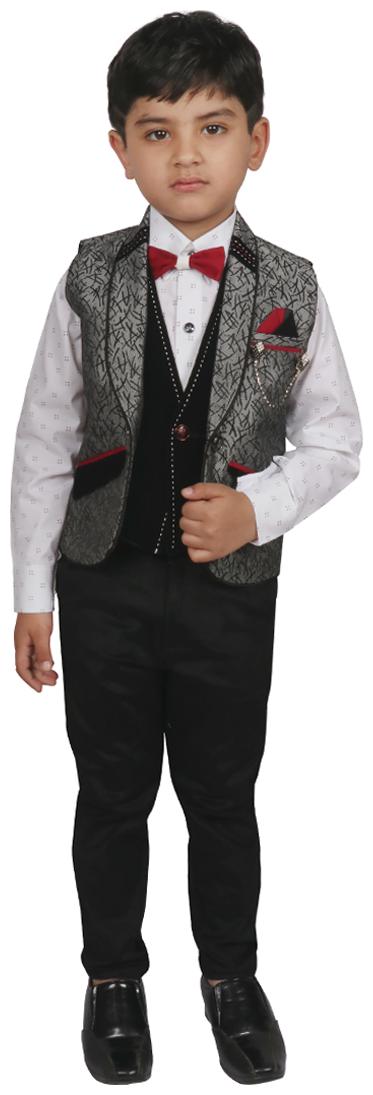 

SG YUVRAJ Coat Pant set For Boys((Multi))