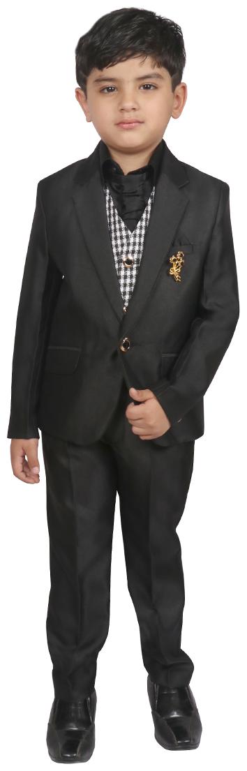 

SG YUVRAJ Polyester Solid Top Bottom Set - Black