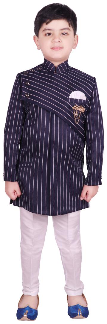 

SG YUVRAJ Sherwani For Boys Blue White