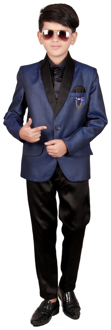 

SG Boy Polyester Solid Ethnic jacket - Blue