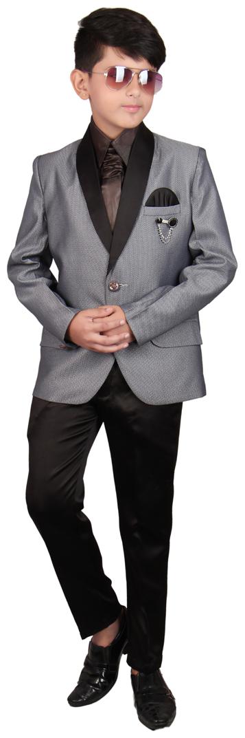 

SG Boy Polyester Solid Ethnic jacket - Black