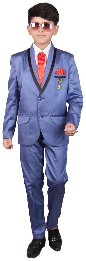 

SG Boy Polyester Solid Ethnic jacket - Blue
