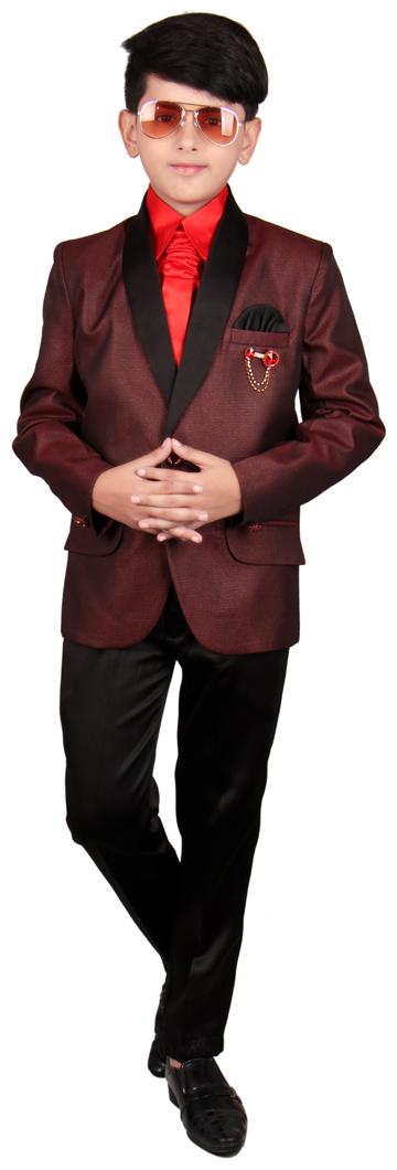 

SG Boy Polyester Solid Ethnic jacket - Maroon