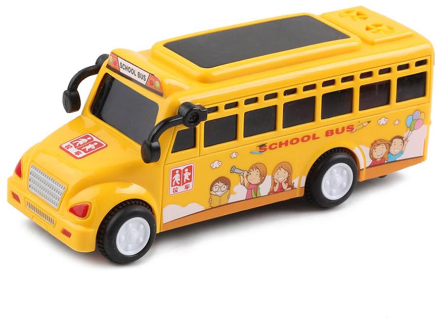 

Shanaya 6 inch Die Cast Friction School Bus with Music 3D Lights