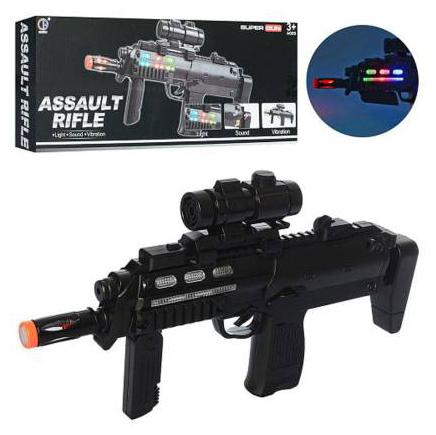 

Shanaya Assault Rifle Toy Gun For Boys With Light Music Vibration (Black)