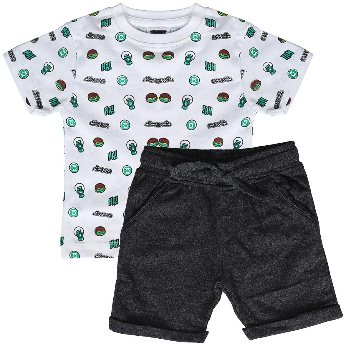 

Shishu Baby boy Top bottom set - White